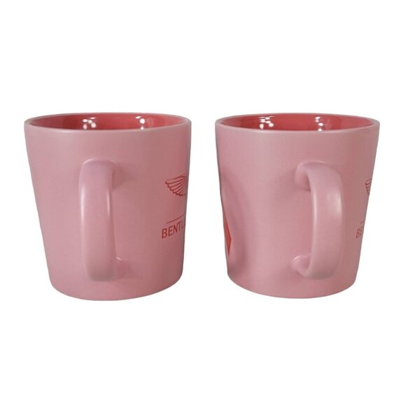 Bentley Mugs Pink 4" Pink Ribbon Wings Lot Of 2 Atlanta Breast Cancer Support - Picture 7 of 12